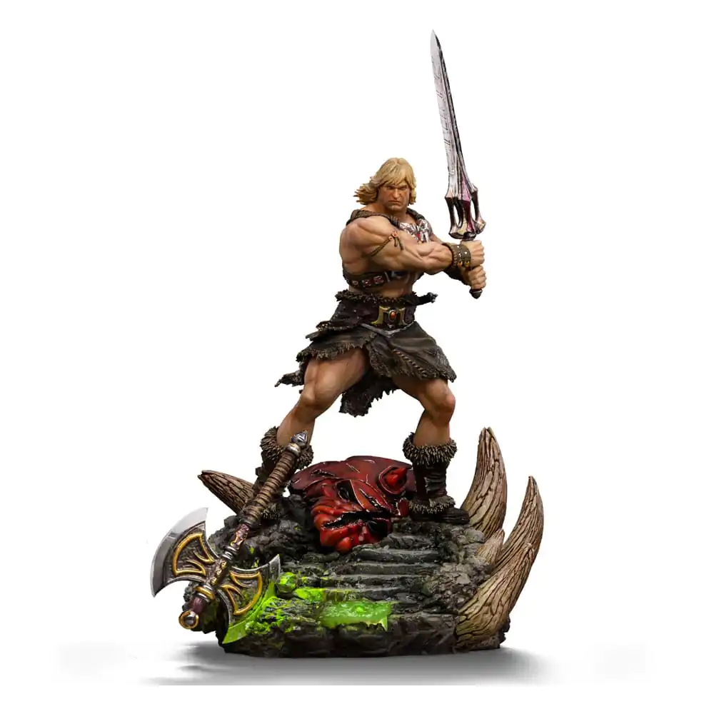 Masters of the Universe Deluxe Art Scale 1/10 He-Man Unleashed szobor figura 34 cm termékfotó