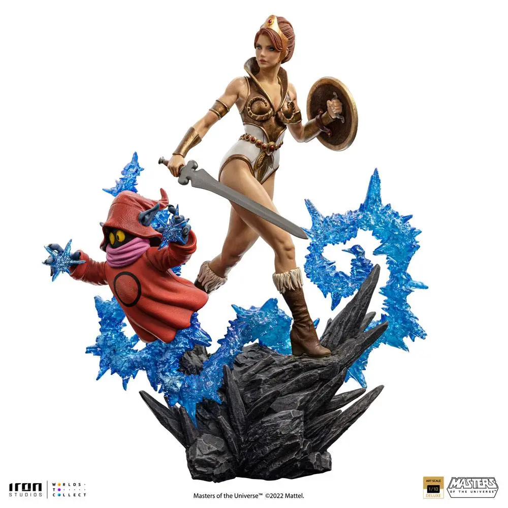 Masters of the Universe Deluxe Art Scale 1/10 Teela &amp; Orko szobor figura 25 cm termékfotó
