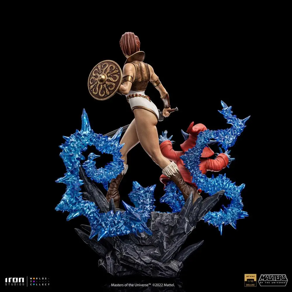 Masters of the Universe Deluxe Art Scale 1/10 Teela &amp; Orko szobor figura 25 cm termékfotó