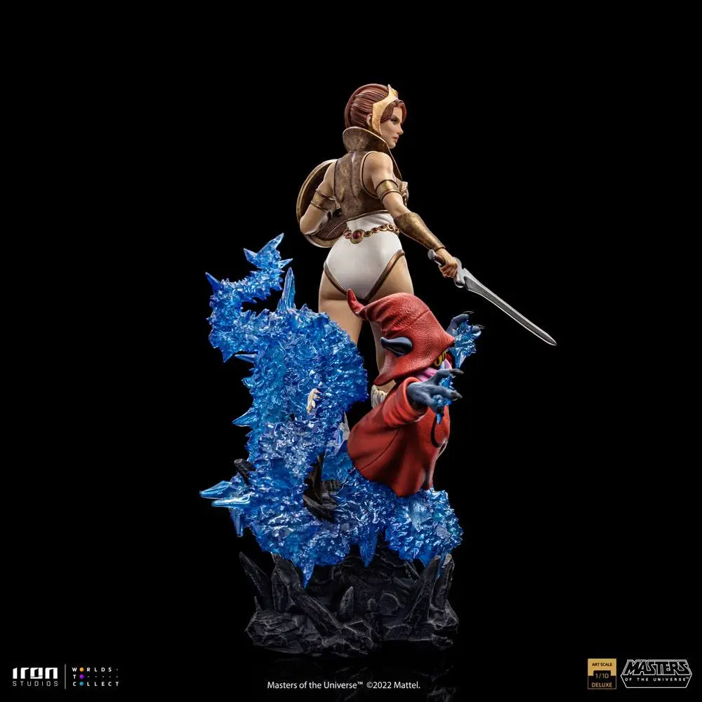 Masters of the Universe Deluxe Art Scale 1/10 Teela &amp; Orko szobor figura 25 cm termékfotó