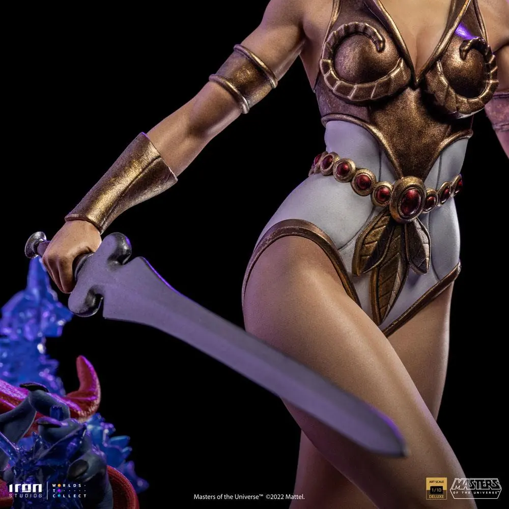 Masters of the Universe Deluxe Art Scale 1/10 Teela &amp; Orko szobor figura 25 cm termékfotó