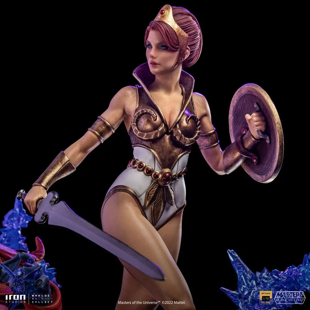 Masters of the Universe Deluxe Art Scale 1/10 Teela &amp; Orko szobor figura 25 cm termékfotó