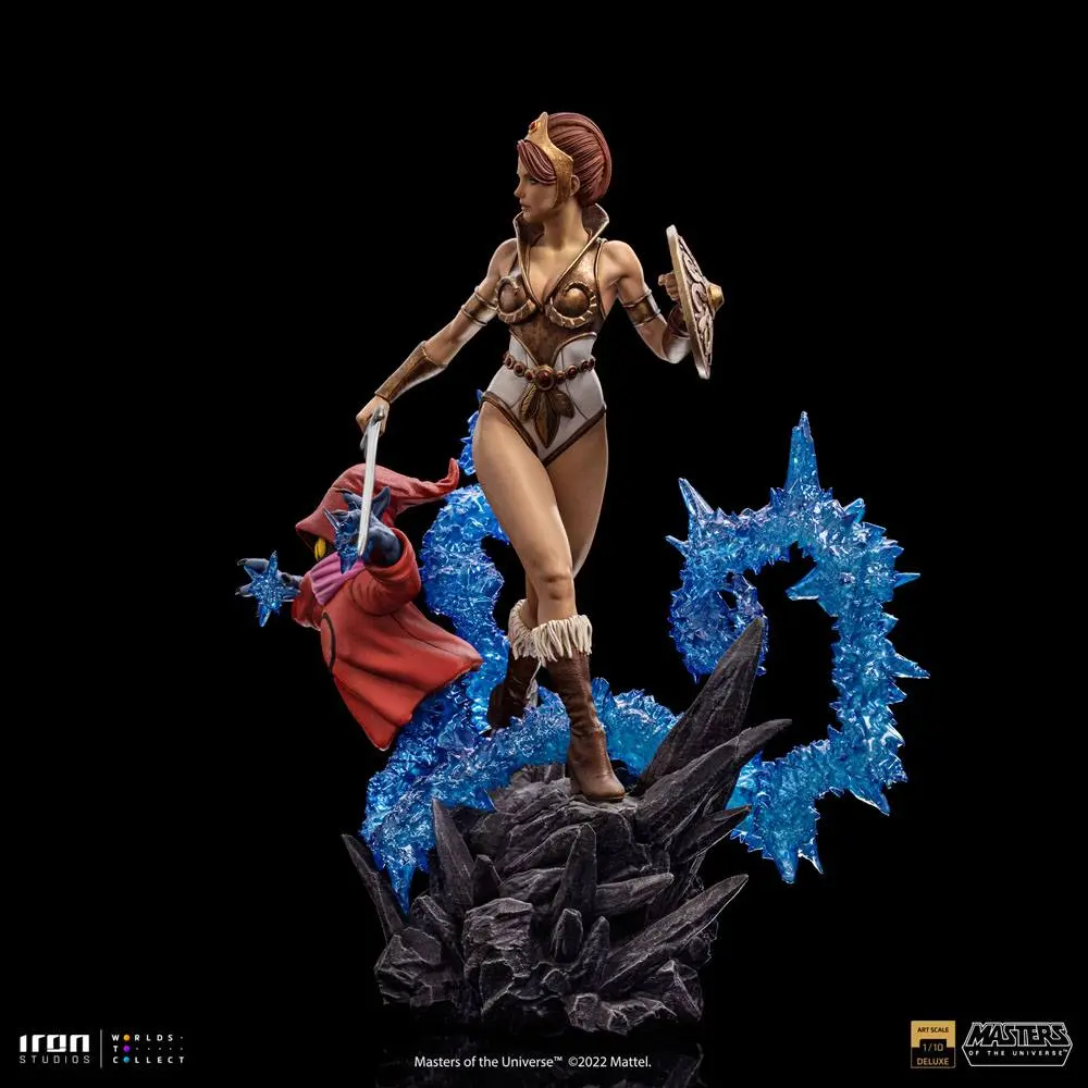 Masters of the Universe Deluxe Art Scale 1/10 Teela &amp; Orko szobor figura 25 cm termékfotó