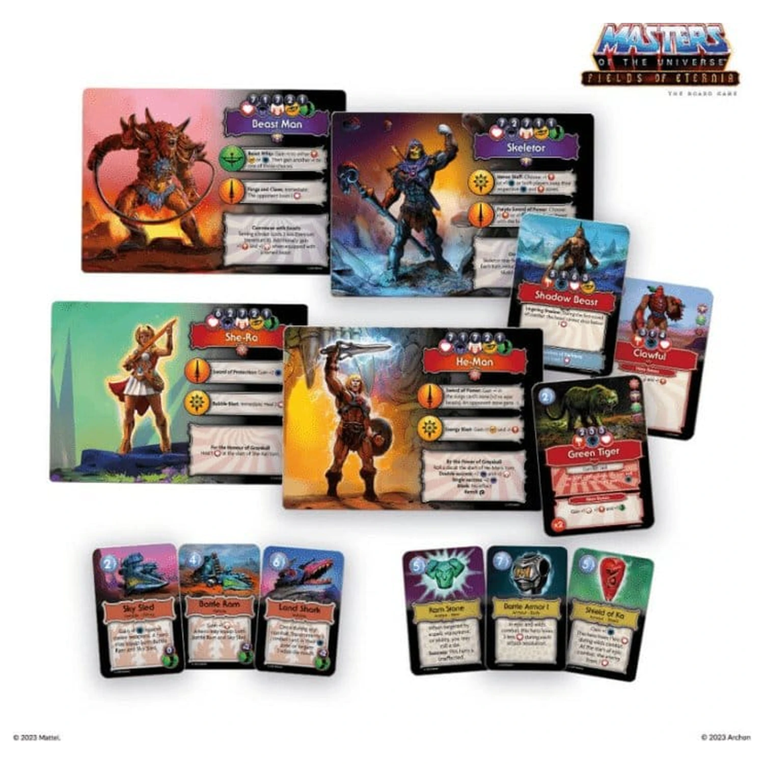 Masters of the Universe Fields of Eternia Angol nyelvű társasjáték  termékfotó