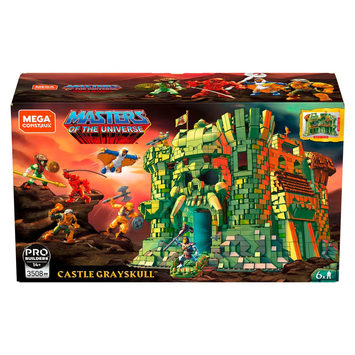 Masters of the Universe Grayskull Mega Construx Castle termékfotó