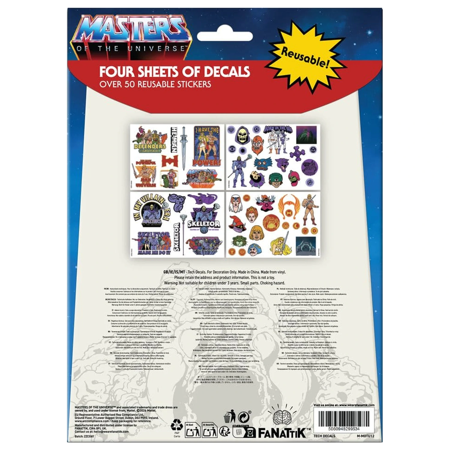 Masters of the Universe kütyümatrica csomag termékfotó