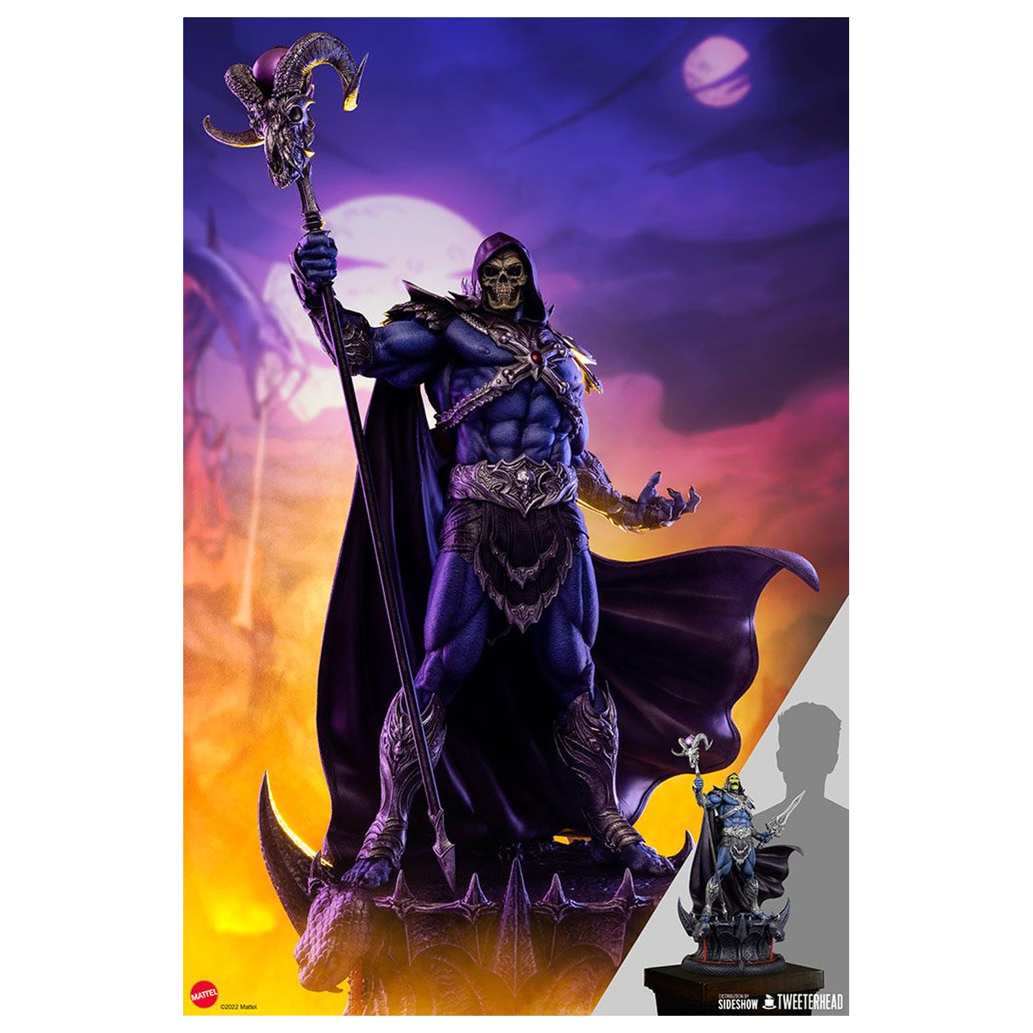 Masters of the Universe Legends Maquette 1/5 Skeletor 63 cm termékfotó