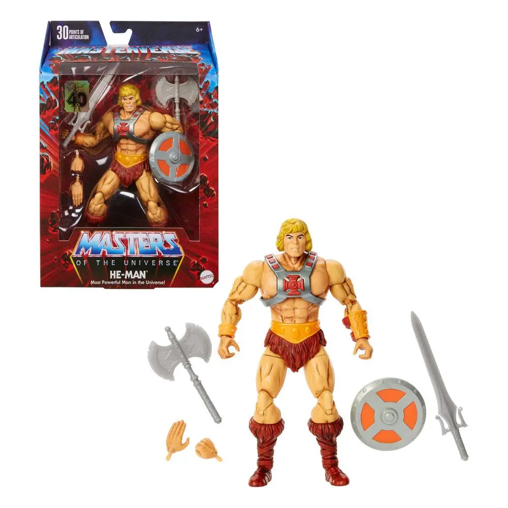 Masters of the Universe Masterverse 2022 40. Anniversary He-Man akciófigura 18 cm termékfotó