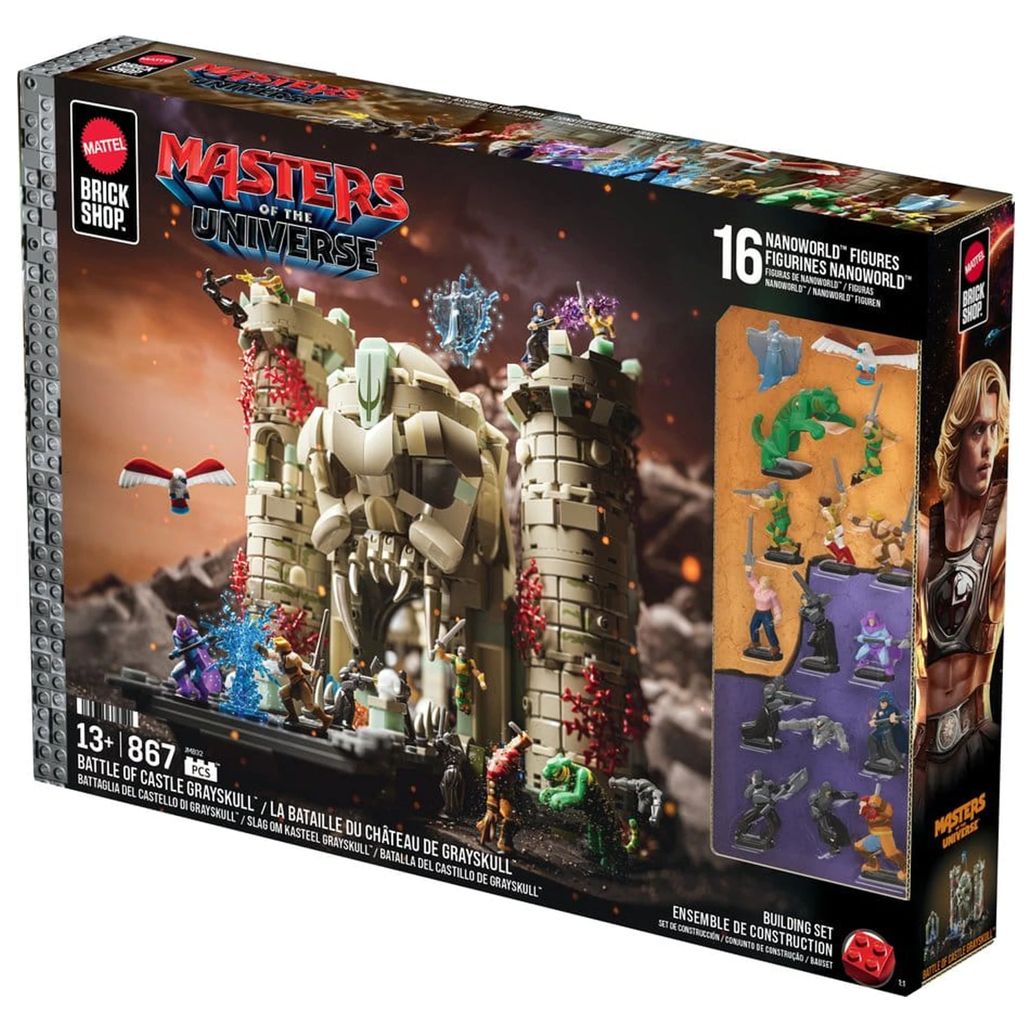 Masters of the Universe Mattel Brick Shop építőkészlet Castle Grayskull termékfotó