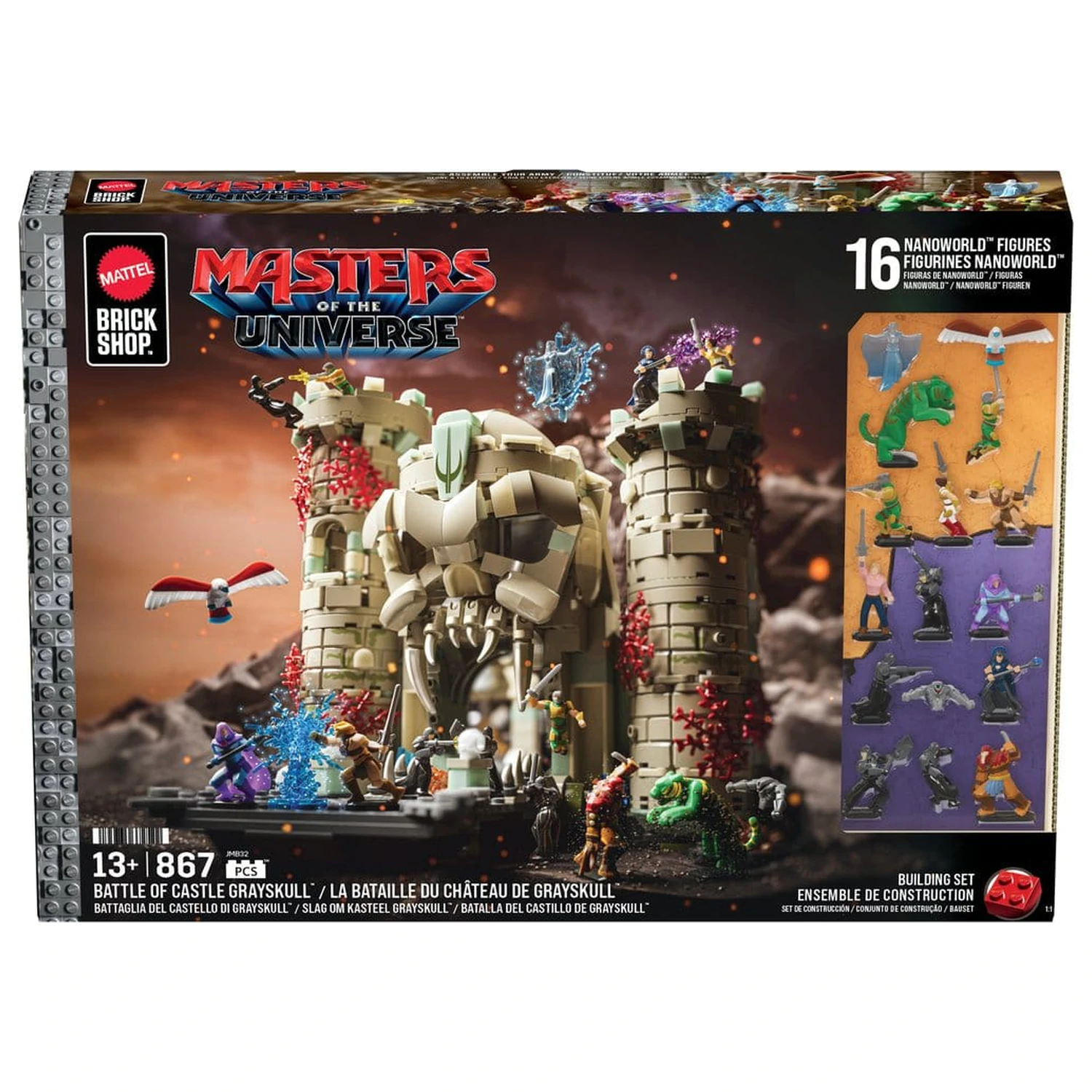 Masters of the Universe Mattel Brick Shop építőkészlet Castle Grayskull termékfotó