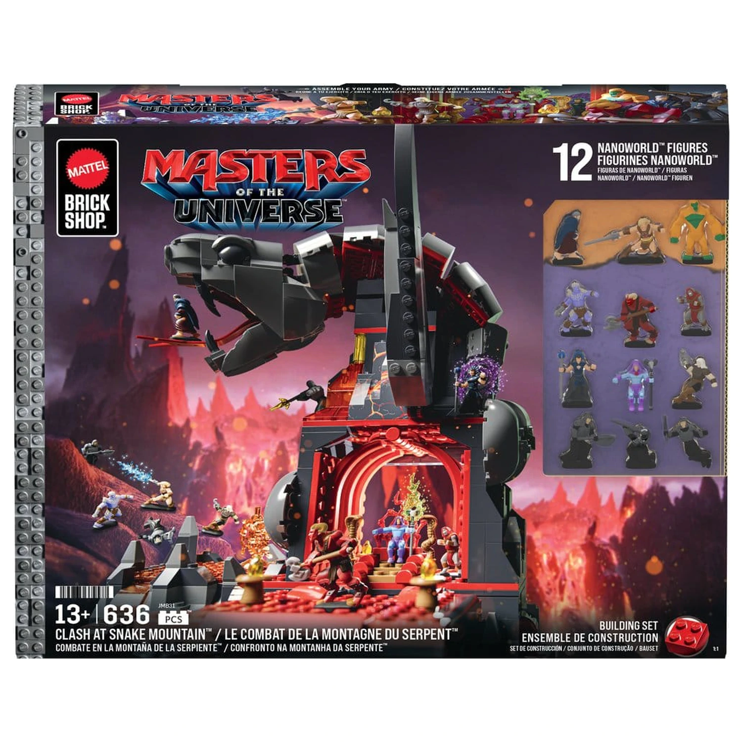 Masters of the Universe Mattel Brick Shop építőkészlet Snake Mountain termékfotó