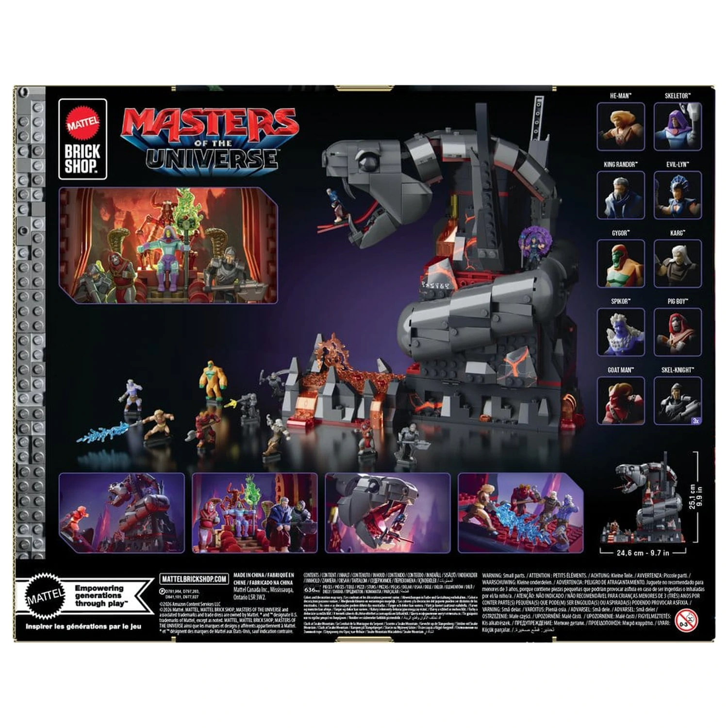 Masters of the Universe Mattel Brick Shop építőkészlet Snake Mountain termékfotó