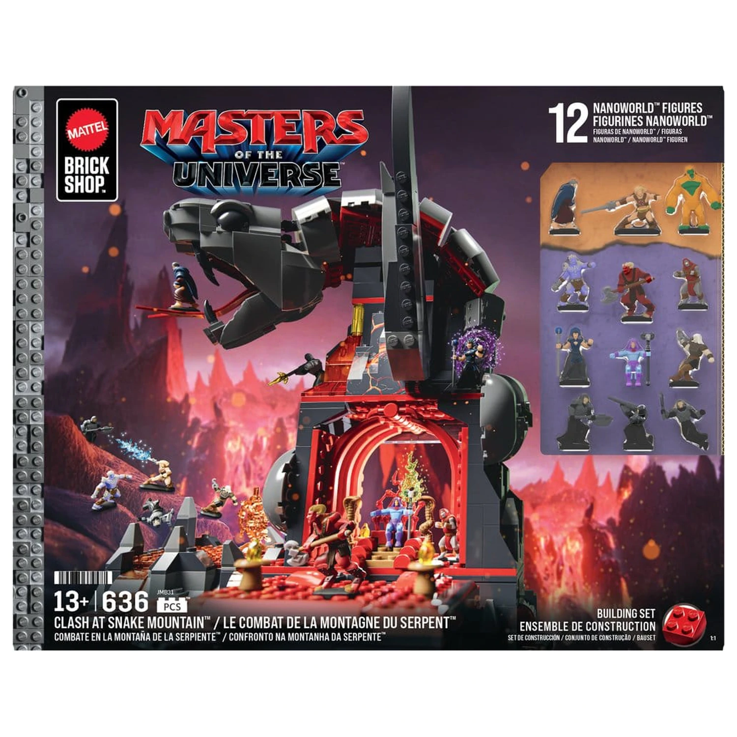 Masters of the Universe Mattel Brick Shop építőkészlet Snake Mountain termékfotó