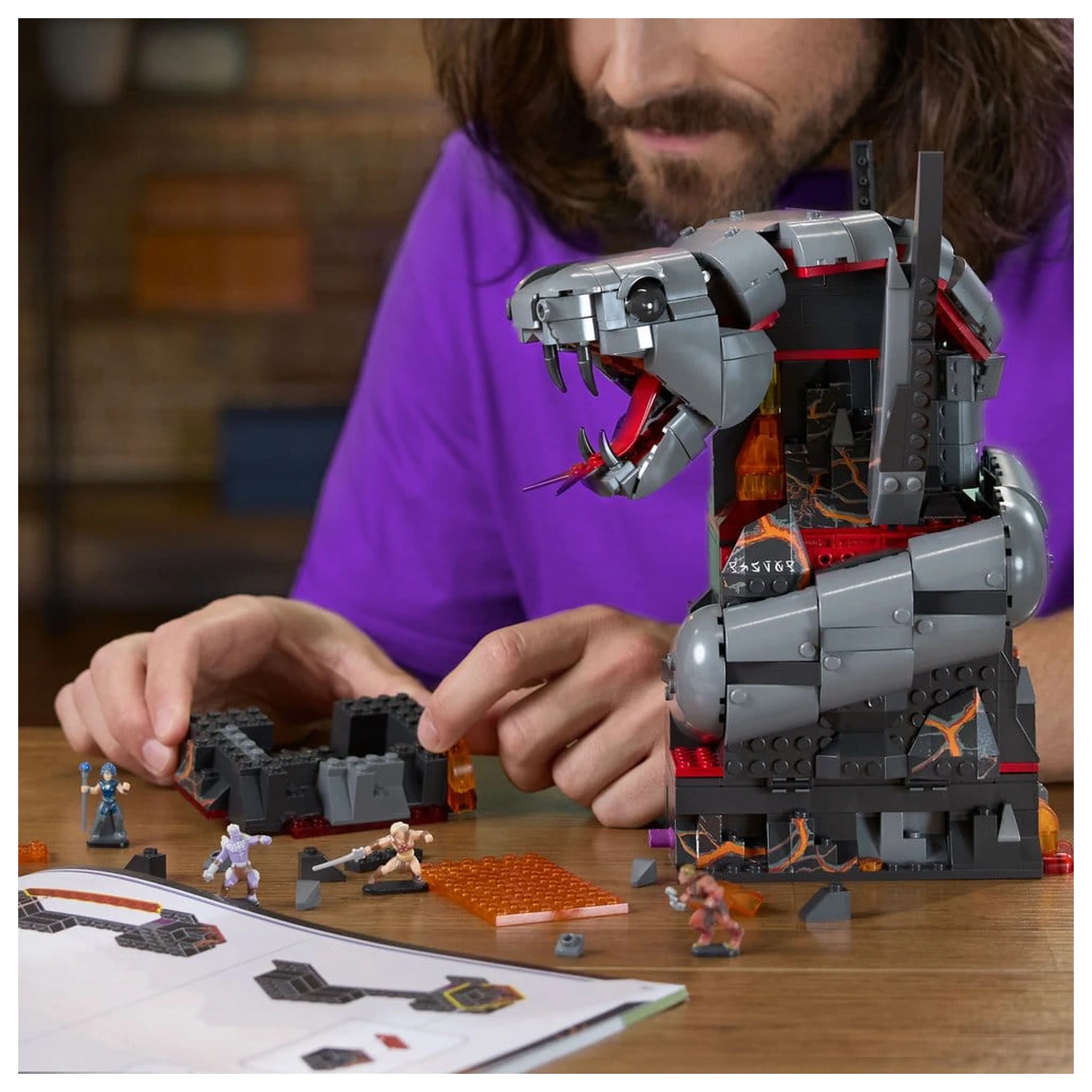 Masters of the Universe Mattel Brick Shop építőkészlet Snake Mountain termékfotó