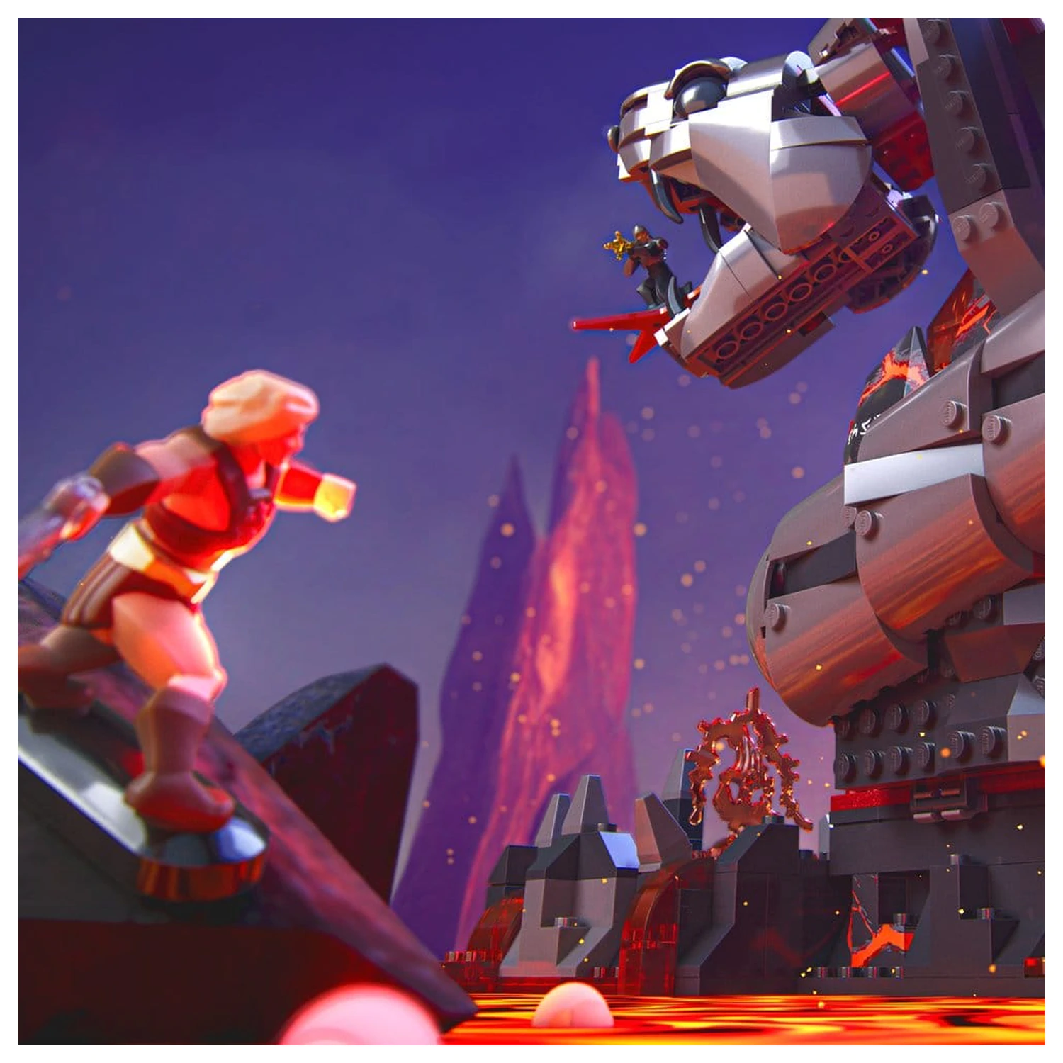 Masters of the Universe Mattel Brick Shop építőkészlet Snake Mountain termékfotó
