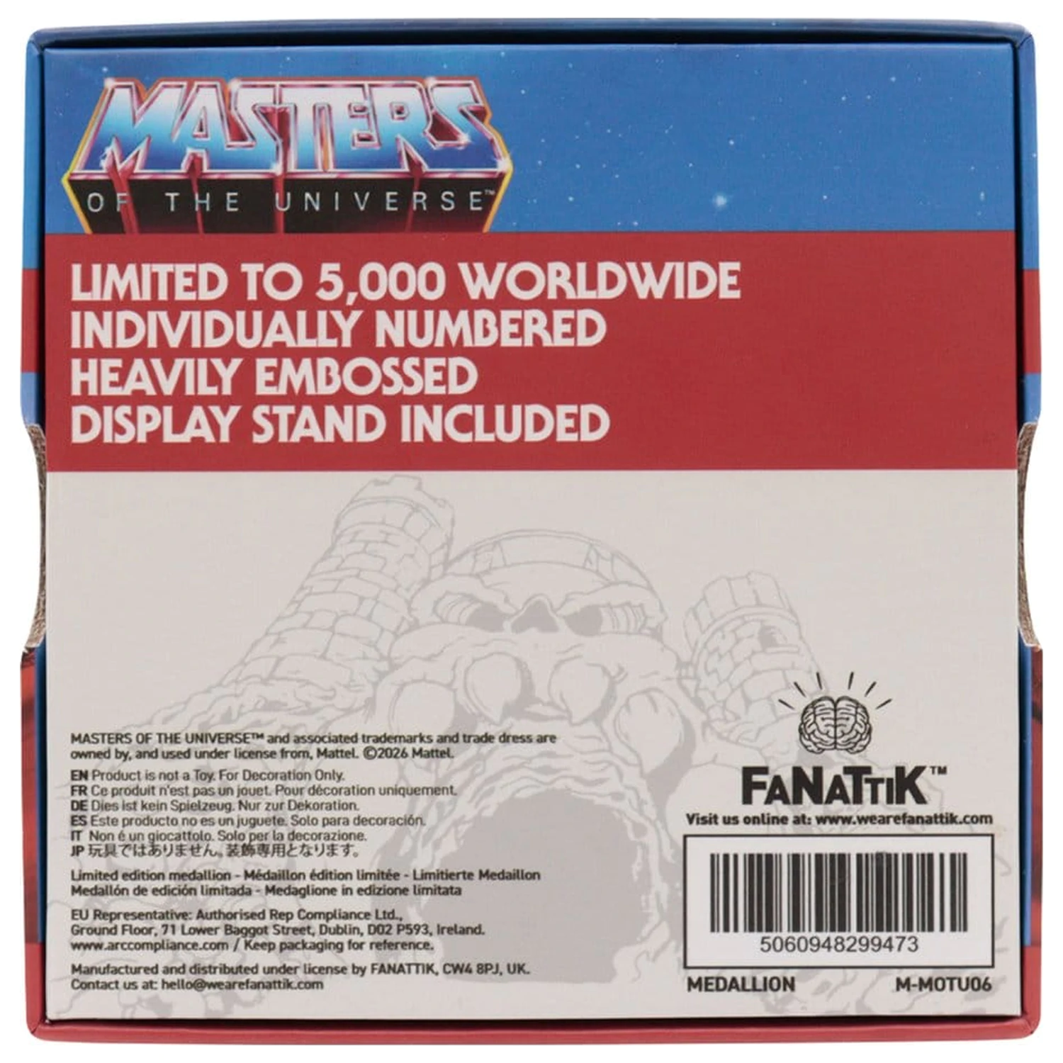 Masters of the Universe Medallion He-Man vs Skeletor Limitált kiadás termékfotó