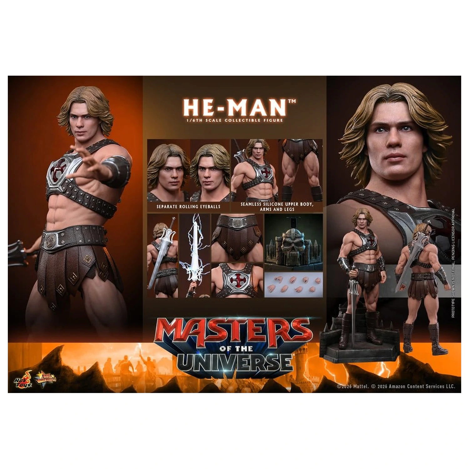 Masters of the Universe Movie Masterpiece akciófigura 1/6 He-Man 31 cm termékfotó