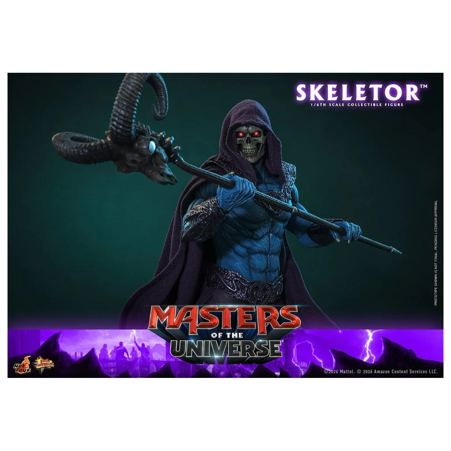 Masters of the Universe Movie Masterpiece akciófigura 1/6 Skeletor 31 cm termékfotó