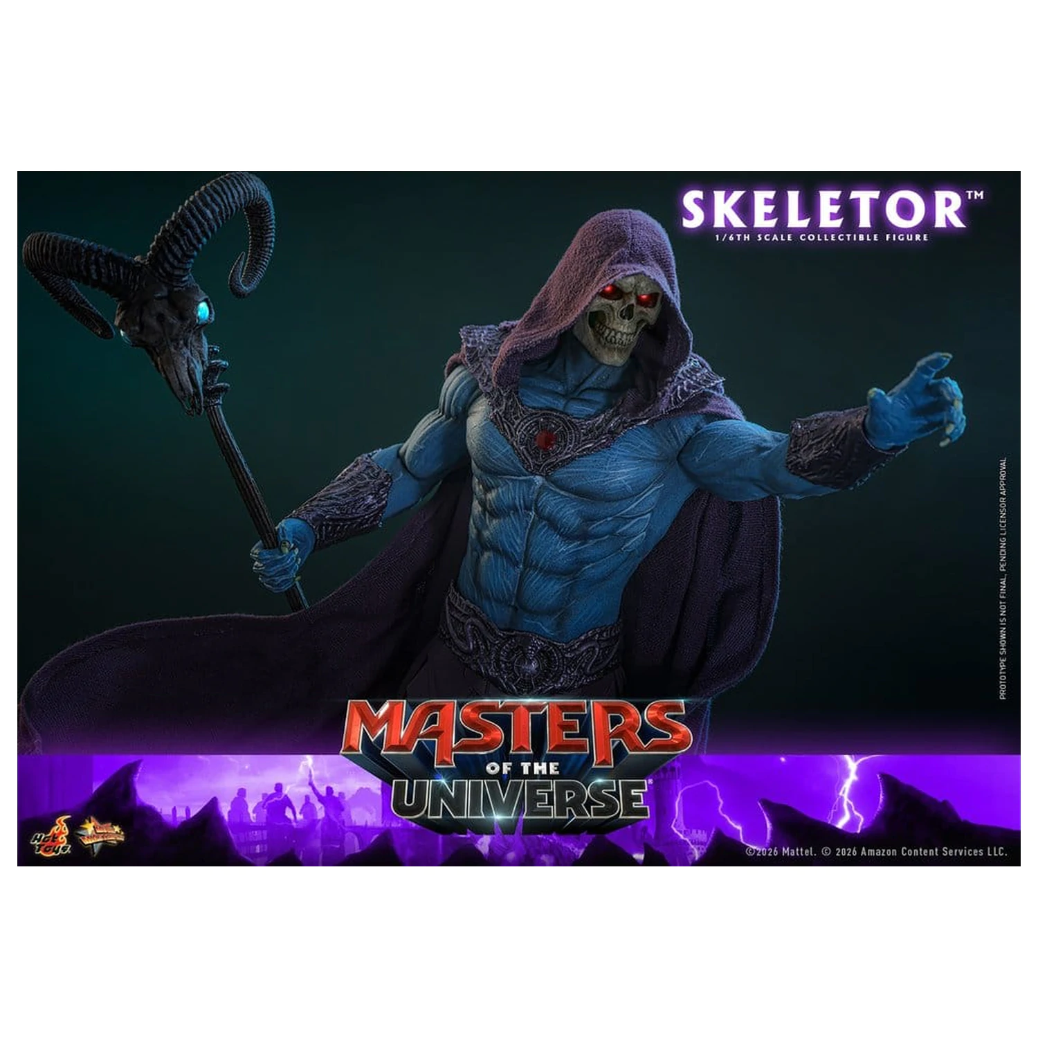 Masters of the Universe Movie Masterpiece akciófigura 1/6 Skeletor 31 cm termékfotó