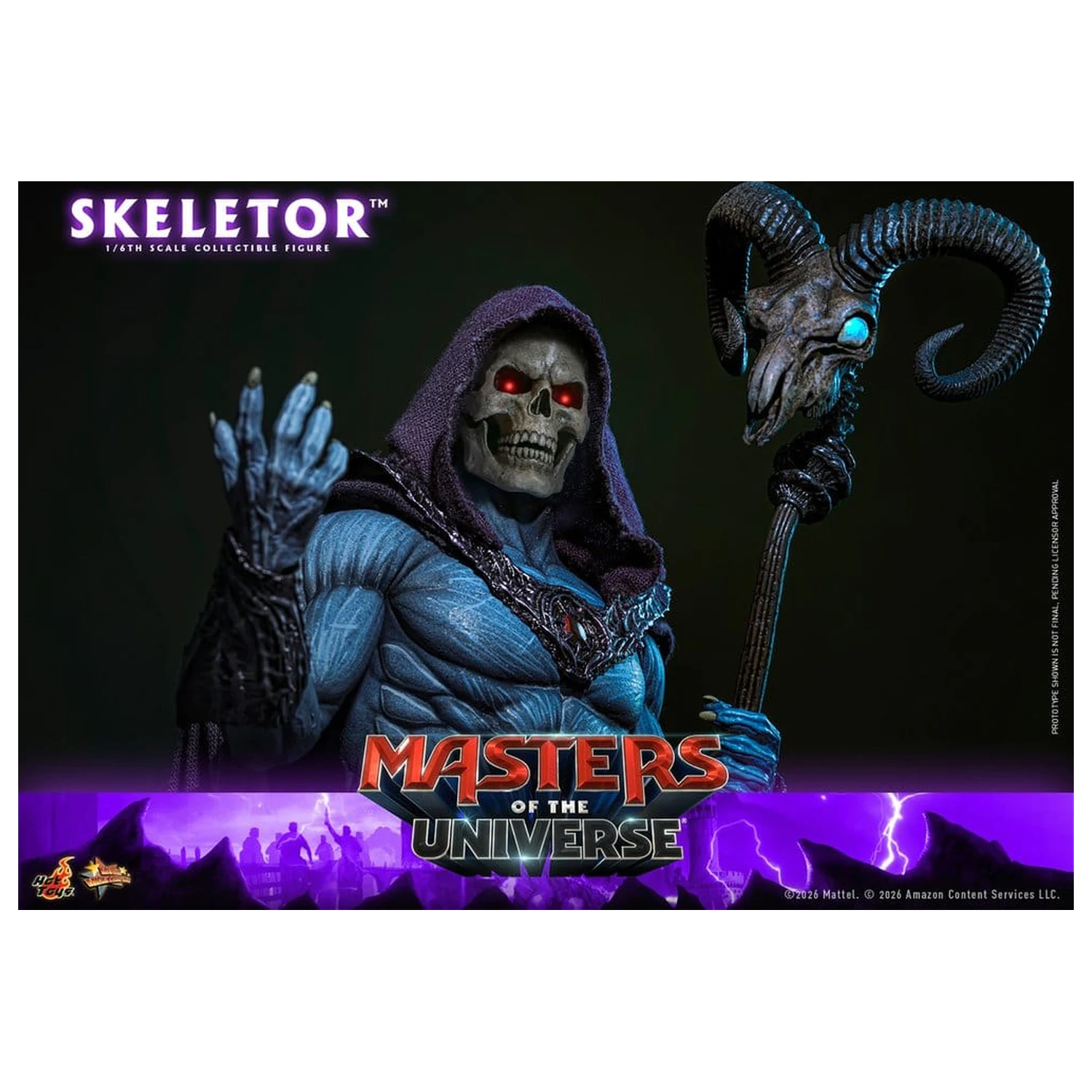 Masters of the Universe Movie Masterpiece akciófigura 1/6 Skeletor 31 cm termékfotó
