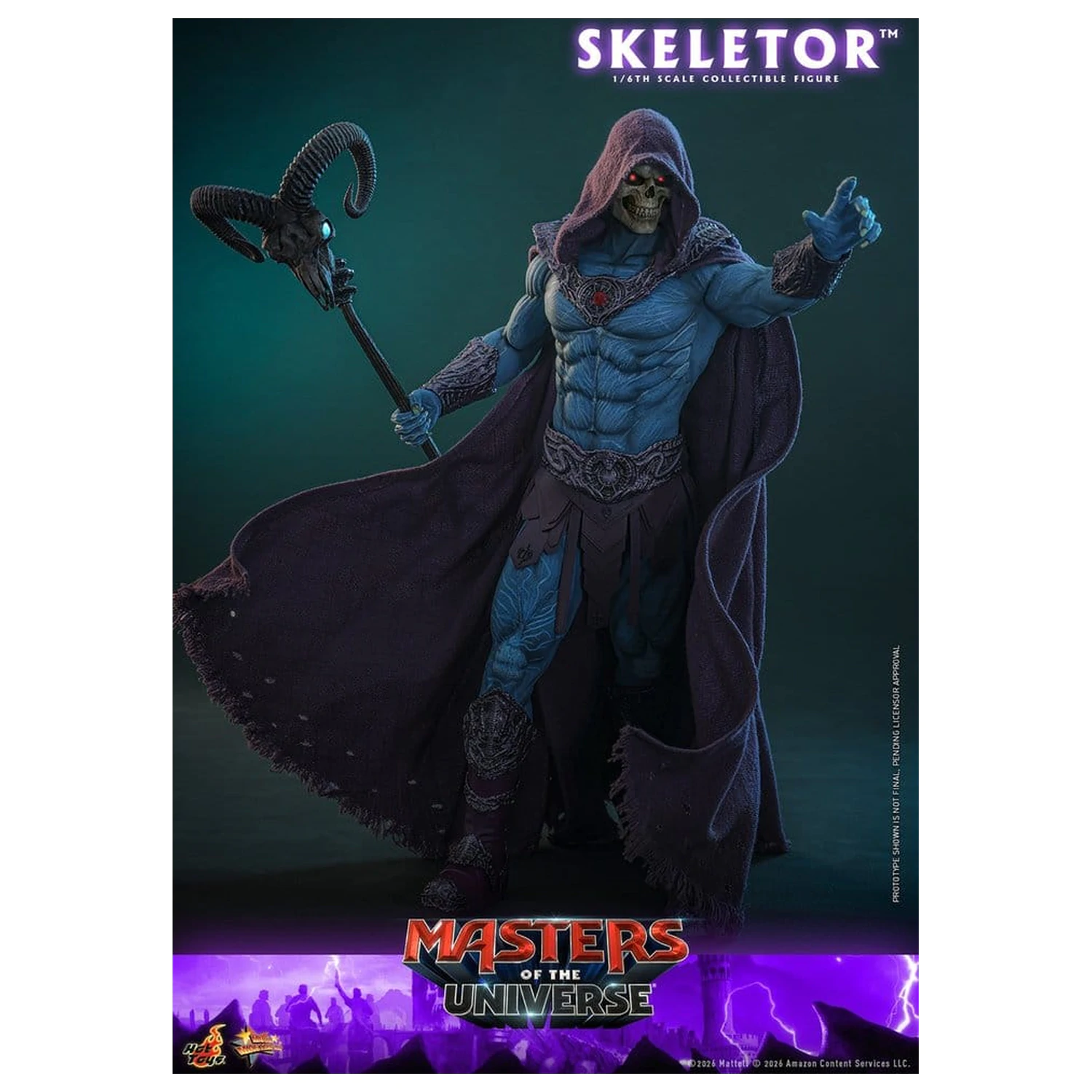 Masters of the Universe Movie Masterpiece akciófigura 1/6 Skeletor 31 cm termékfotó