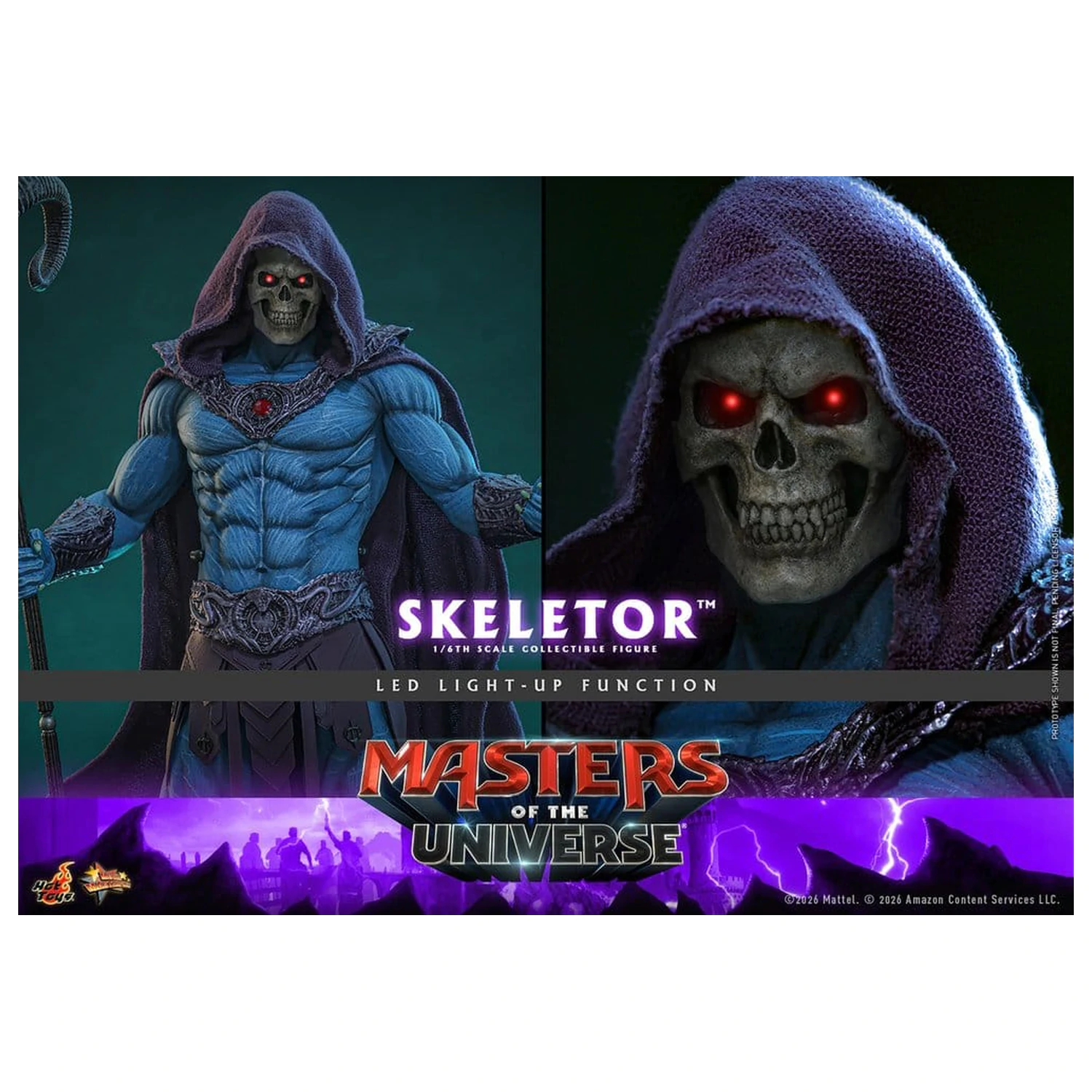 Masters of the Universe Movie Masterpiece akciófigura 1/6 Skeletor 31 cm termékfotó