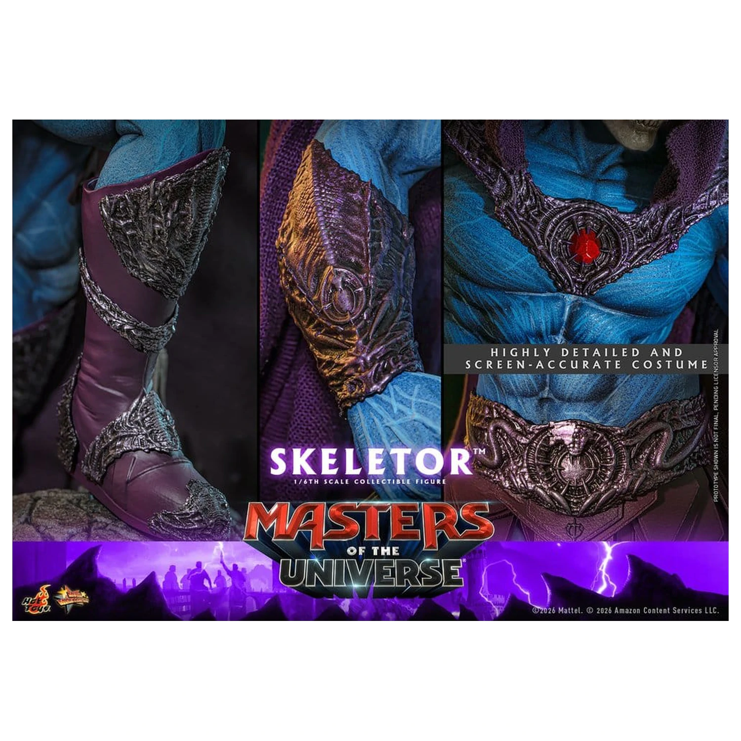 Masters of the Universe Movie Masterpiece akciófigura 1/6 Skeletor 31 cm termékfotó
