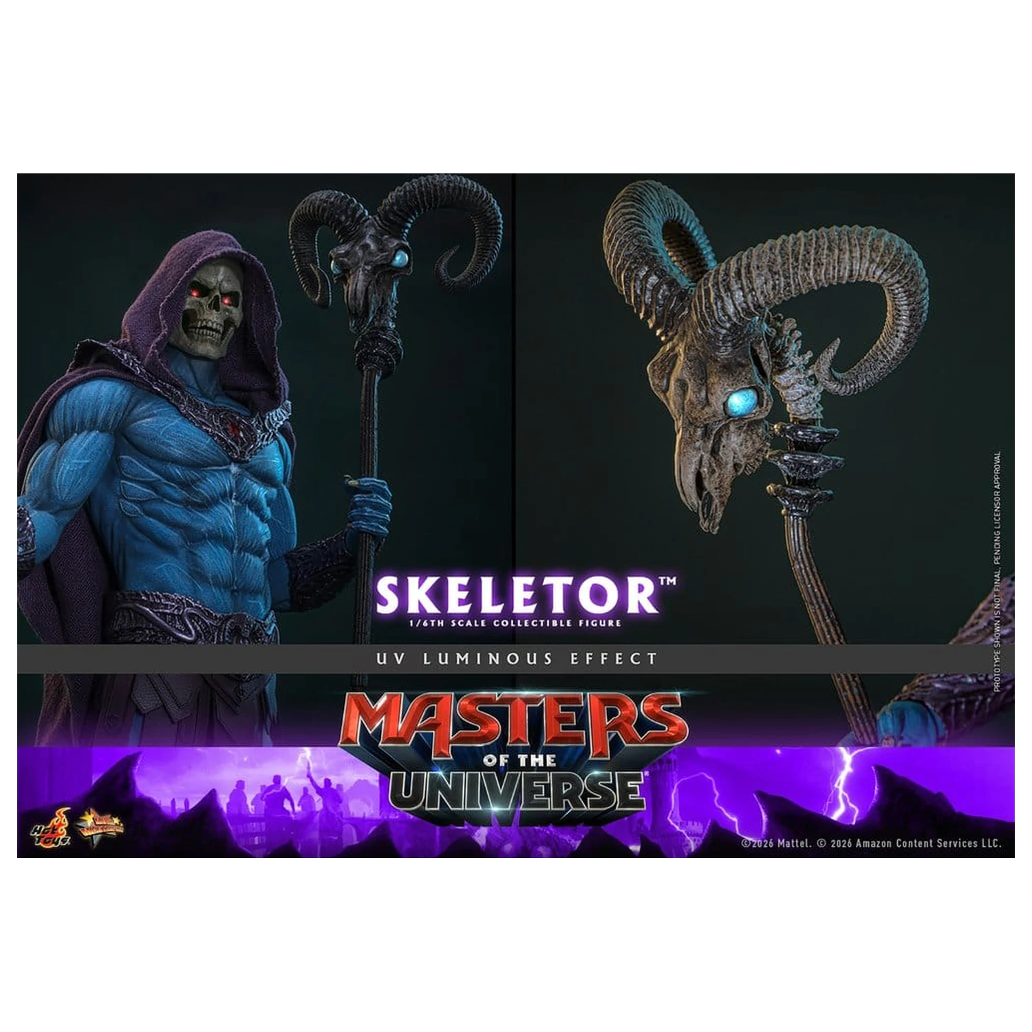 Masters of the Universe Movie Masterpiece akciófigura 1/6 Skeletor 31 cm termékfotó