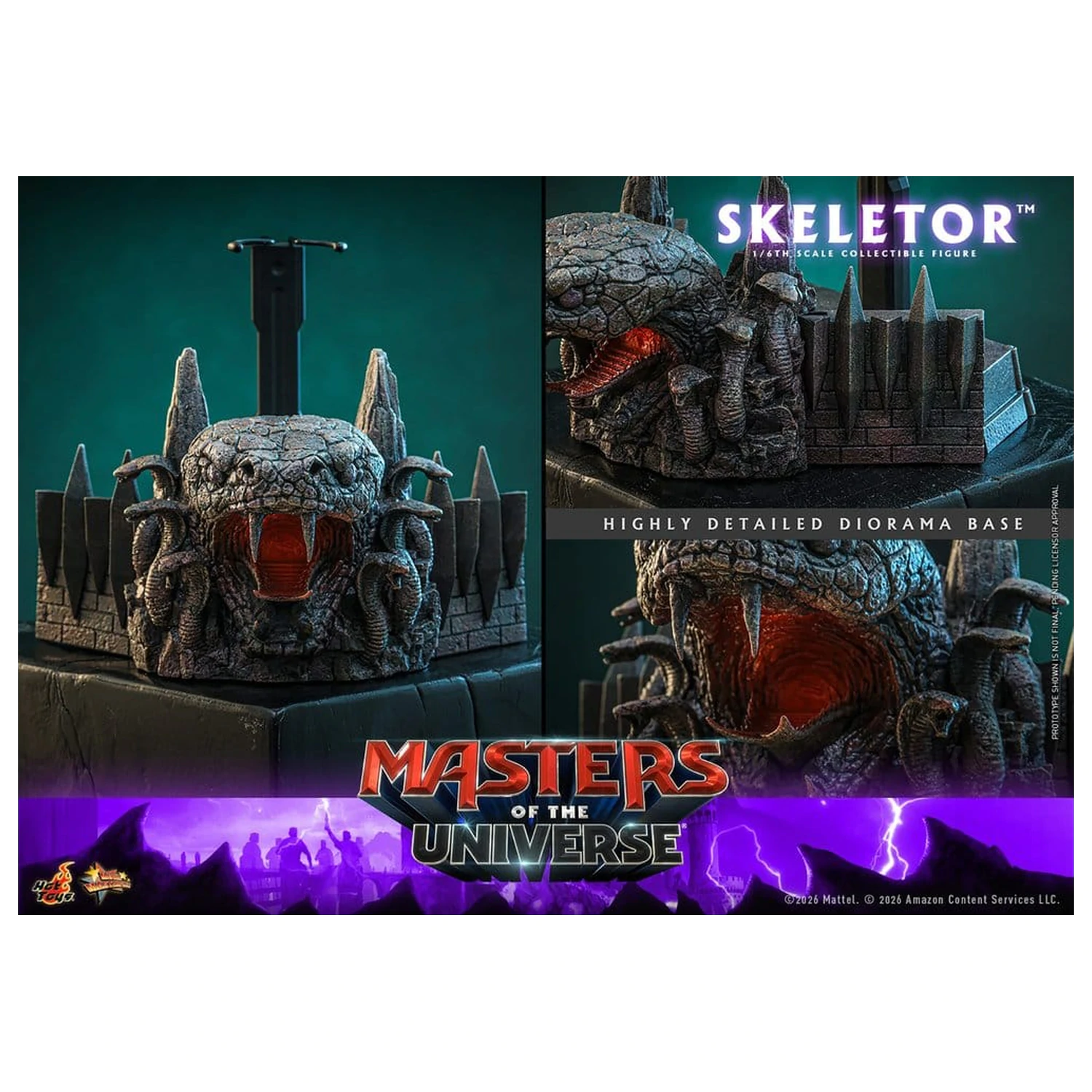 Masters of the Universe Movie Masterpiece akciófigura 1/6 Skeletor 31 cm termékfotó