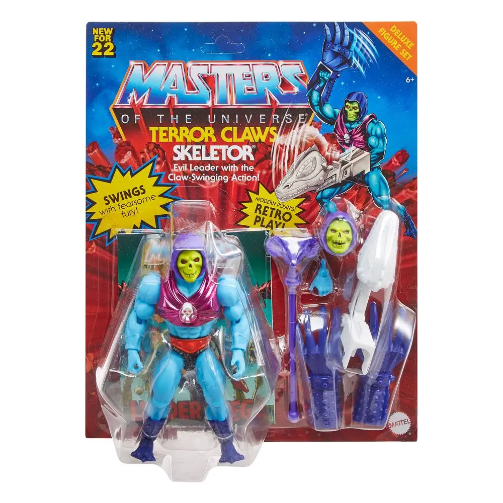 Masters of the Universe Origins Deluxe 2022 Terror Claws Skeletor akciófigura 14 cm termékfotó