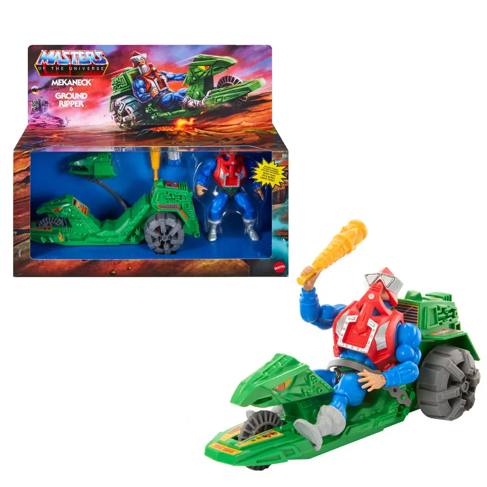Masters of the Universe Origins Mekaneck &amp; Ground Ripper akciófigura és jármű 14 cm termékfotó