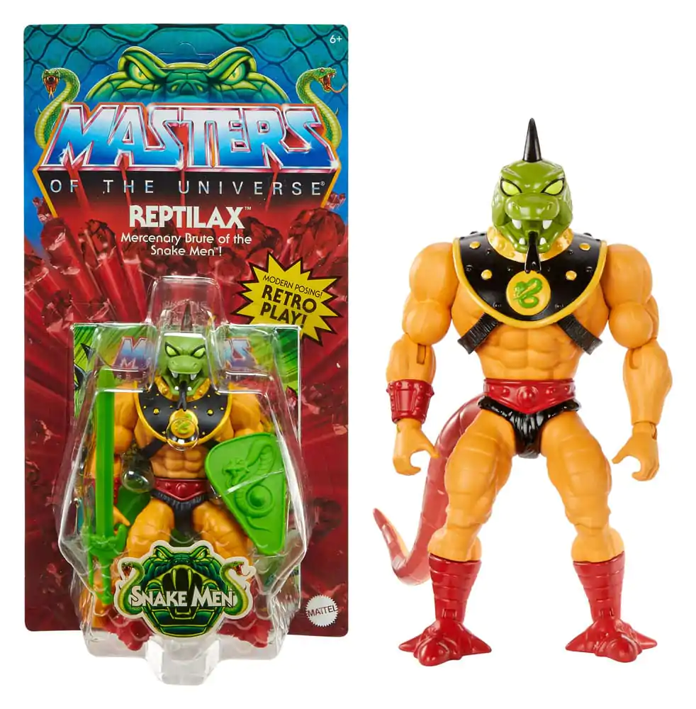 Masters of the Universe Origins Snake Men: Reptilax akciófigura 14 cm termékfotó
