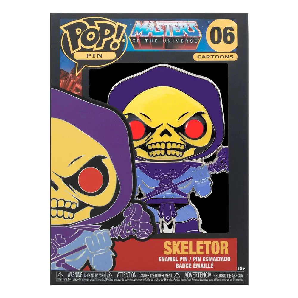 Masters of the Universe POP! Enamel Pin Skeletor kitűző 10 cm termékfotó