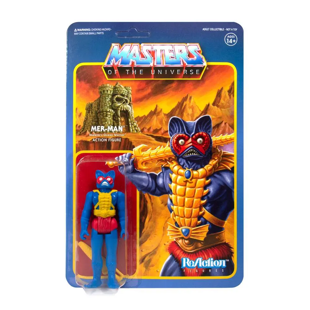 Masters of the Universe ReAction Mer-Man (Carry Case Color) akciófigura 10 cm termékfotó