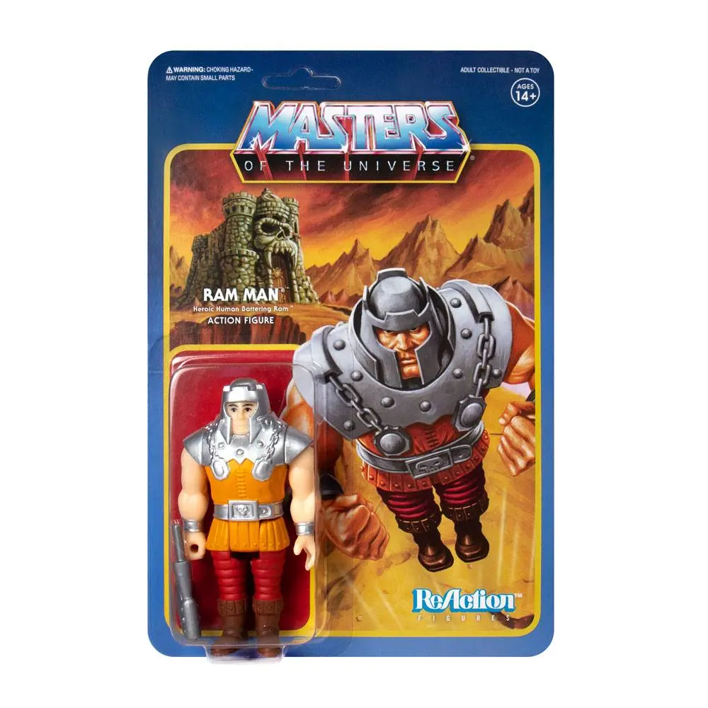 Masters of the Universe ReAction Ram Man (Mini Comic) akciófigura 10 cm termékfotó