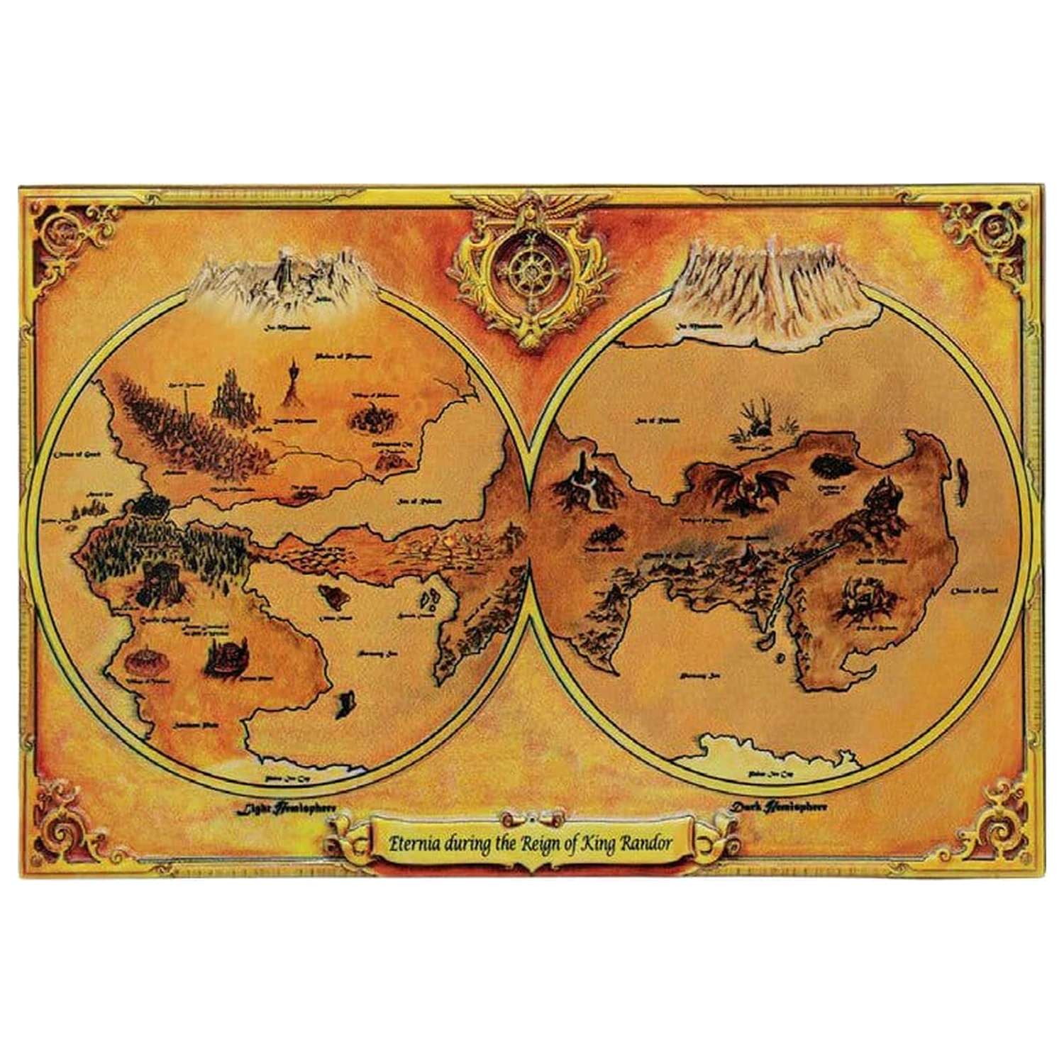 Masters of the Universe replika Metal Map of Eternia Limitált kiadás 10 x 15 cm termékfotó