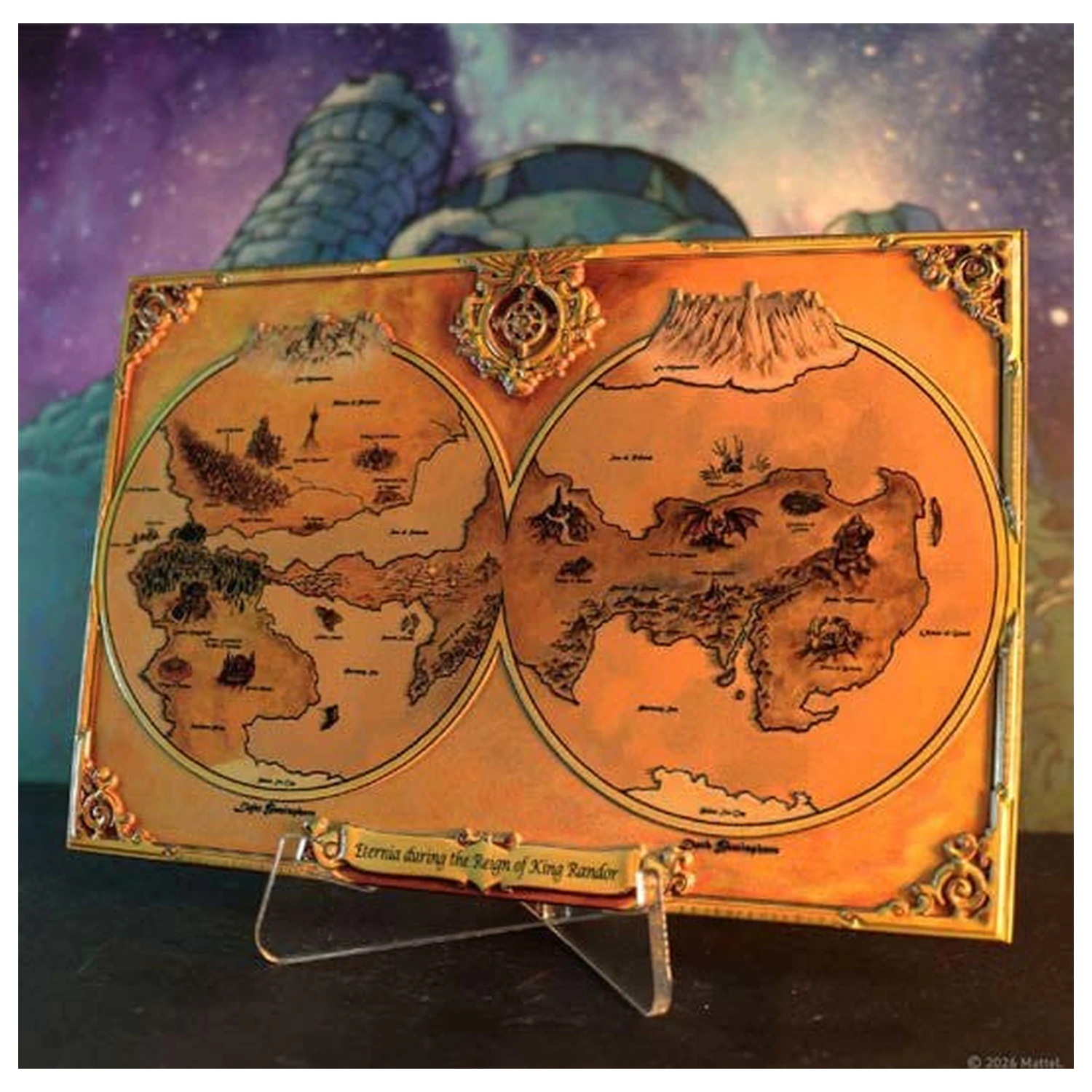 Masters of the Universe replika Metal Map of Eternia Limitált kiadás 10 x 15 cm termékfotó
