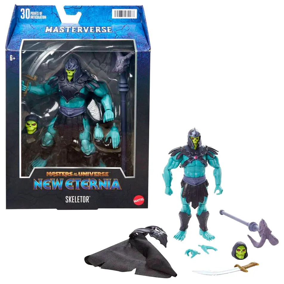 Masters of the Universe New Eternia Masterverse 2022 Barbarian Skeletor akciófigura 18 cm termékfotó
