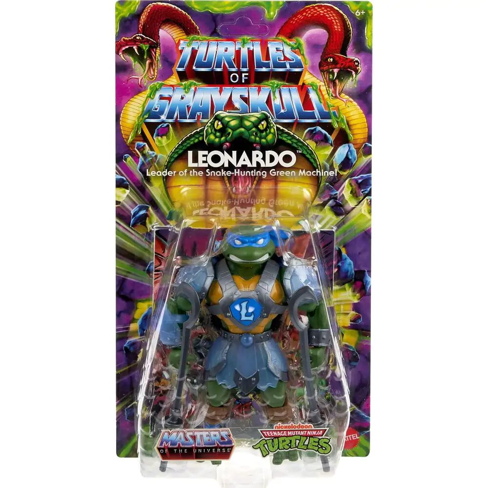 Masters of the Universe Turtles of Grayskull Leonardo figura 14cm termékfotó
