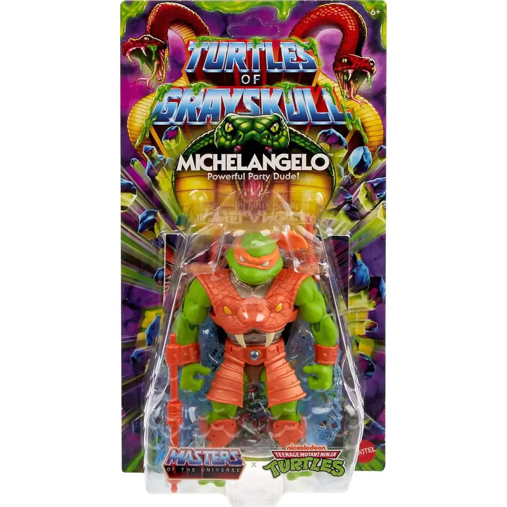 Masters of the Universe Turtles of Grayskull Michelangelo figura 14cm termékfotó