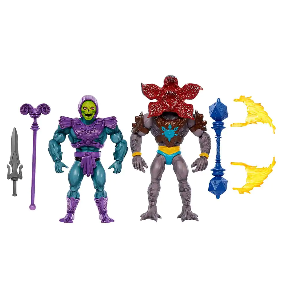 Masters of the Universe x Stranger Things Origins Skeletor &amp; Demogorgon 2 db-os akciófigura csomag 14 cm termékfotó