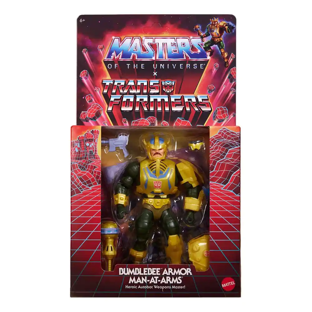 Masters of the Universe x Transformers Bumblebee Armor Man-At-Arms Exkluzív akciófigura 14 cm termékfotó