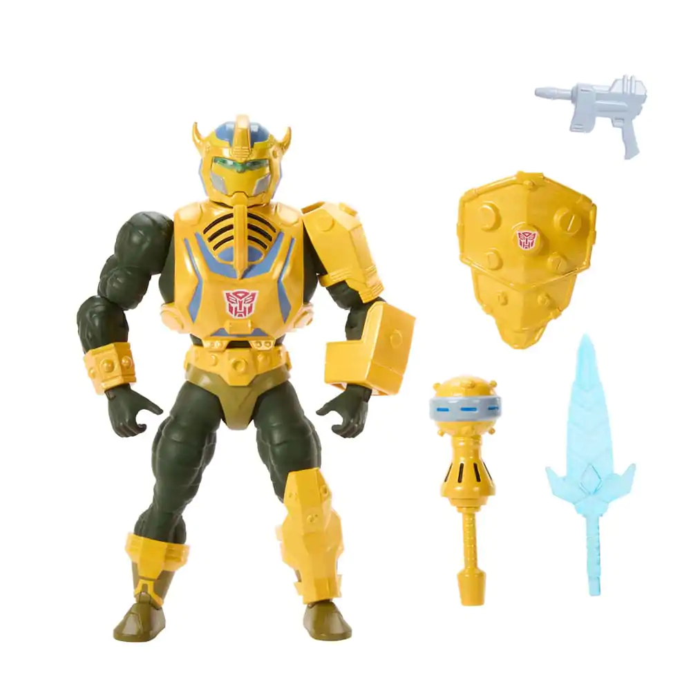 Masters of the Universe x Transformers Bumblebee Armor Man-At-Arms Exkluzív akciófigura 14 cm termékfotó