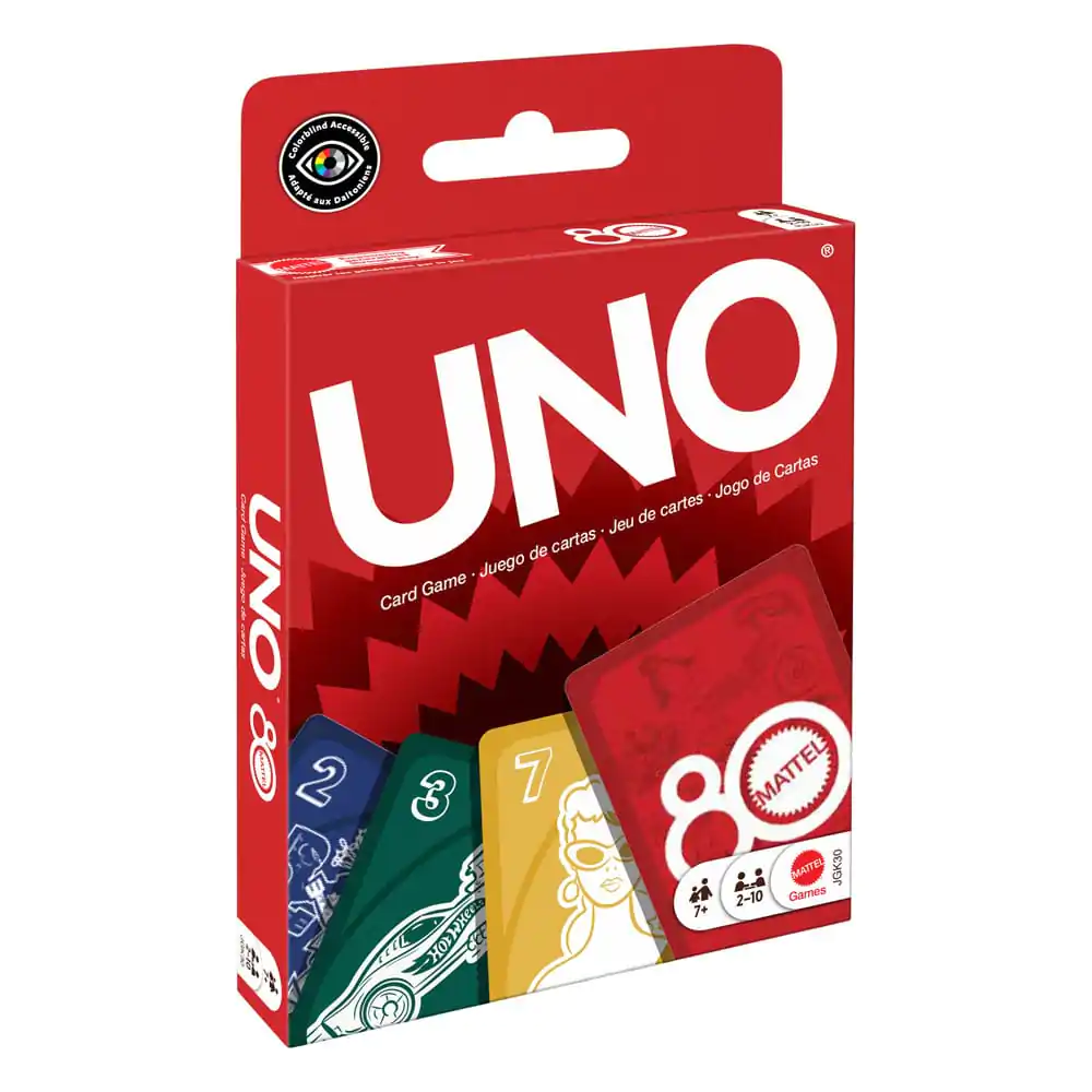 Mattel 80th Anniversary UNO kártyajáték Ruby Red termékfotó