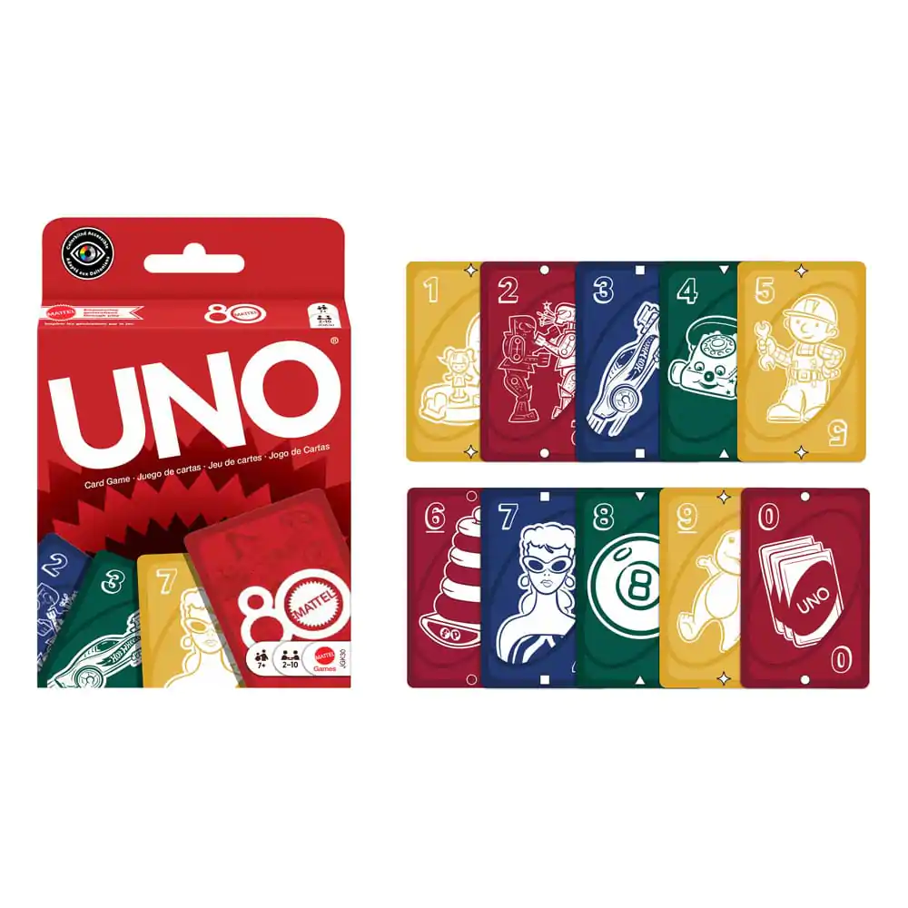 Mattel 80th Anniversary UNO kártyajáték Ruby Red termékfotó