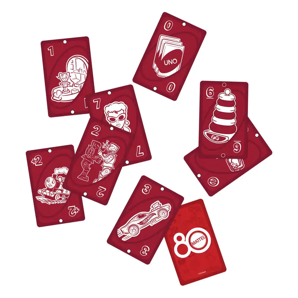 Mattel 80th Anniversary UNO kártyajáték Ruby Red termékfotó