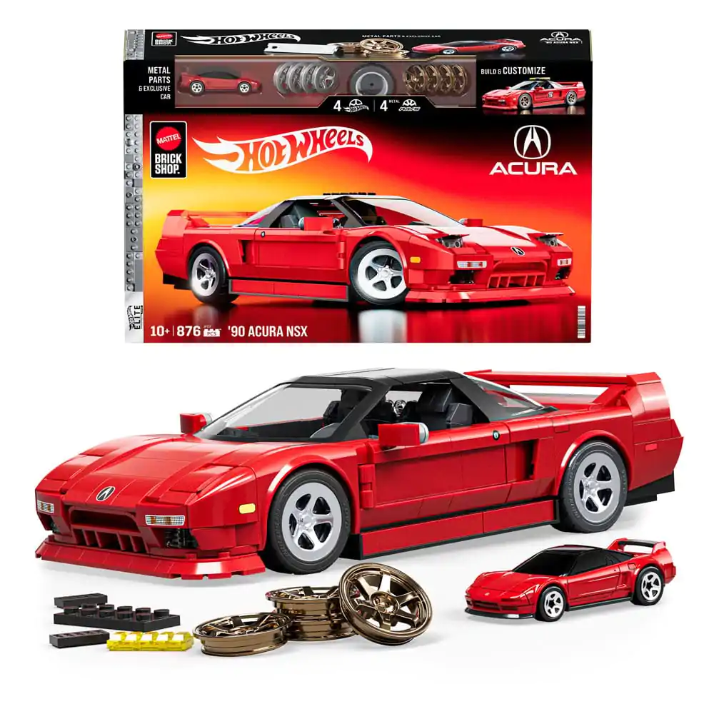 Mattel Brick Shop Hot Wheels Elite Series 1/16 &#039;90 Acura NSX építőkészlet termékfotó