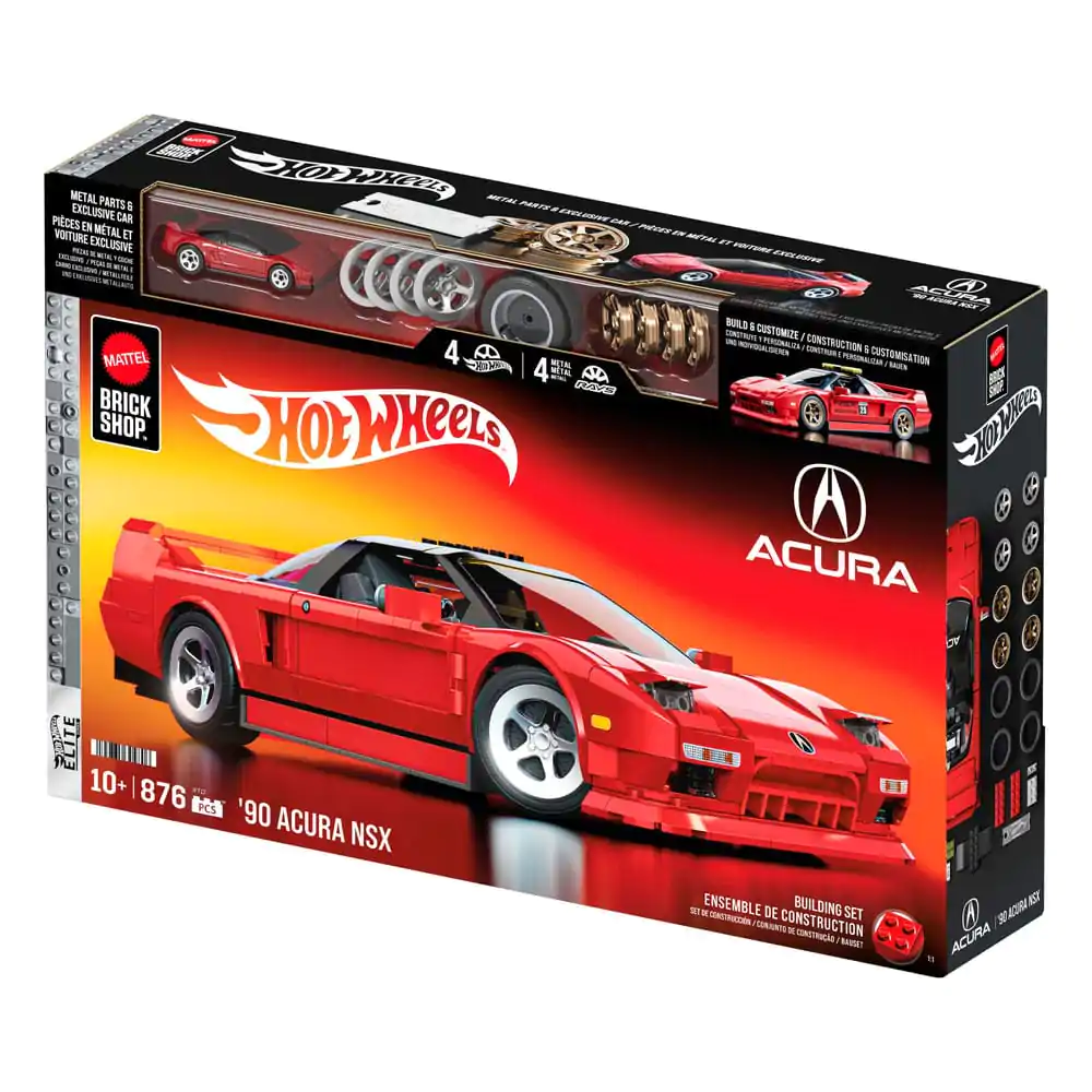 Mattel Brick Shop Hot Wheels Elite Series 1/16 &#039;90 Acura NSX építőkészlet termékfotó