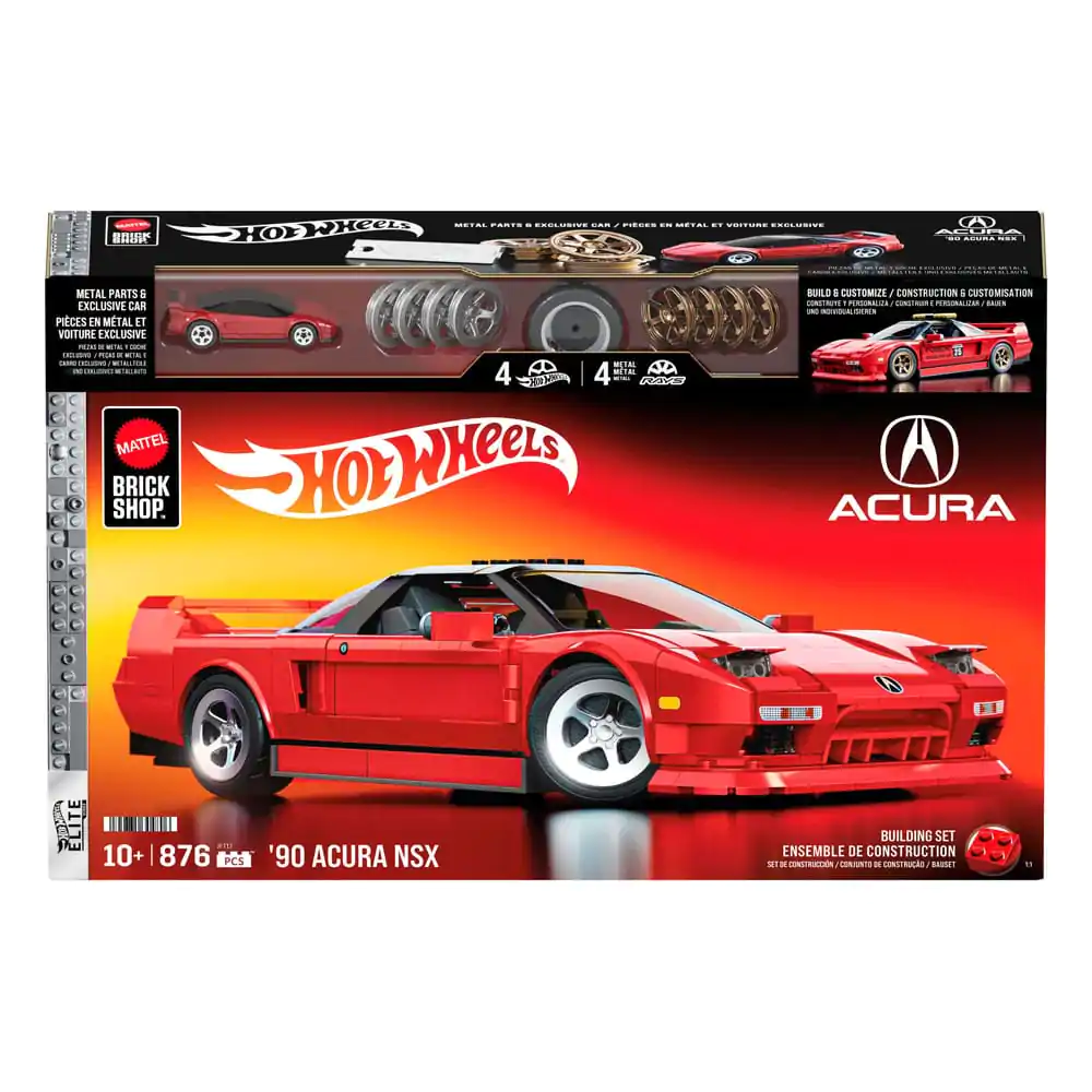 Mattel Brick Shop Hot Wheels Elite Series 1/16 &#039;90 Acura NSX építőkészlet termékfotó