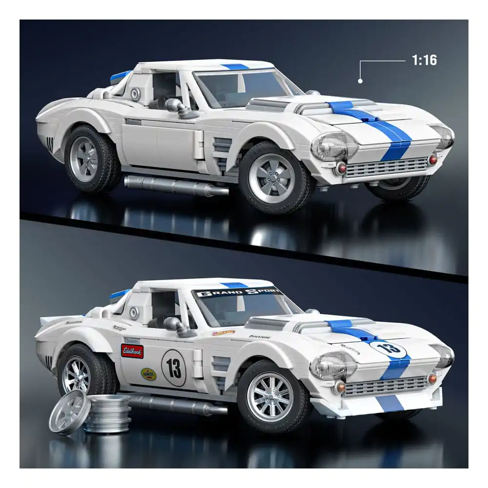 Mattel Brick Shop Hot Wheels Elite Series 1/16 Corvette Grand Sport építőkészlet termékfotó
